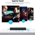50W SoundBar for TV Deep Bass Small Soundbar TV Speaker Home Theater Surround Sound System HDMI/Bluetooth/Optical/Aux Connection