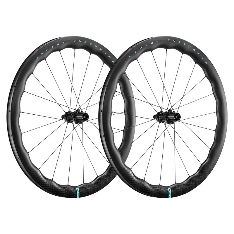 RYET RR 700C 50mm UD Carbon Road Wheelset 24H 36T Ratchet Hub Disc Brake Tubeless Ready 22mm Internal Width Road Racing Wheel