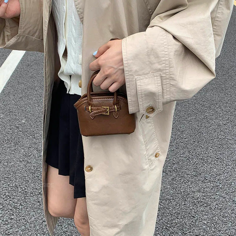 LEFTSIDE Big PU Leather Short Handle Shoulder Bag for Women 2025 Winter Luxury Tote Bag Lady Designer Retro Handbags and Purses