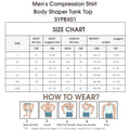 3 Pieces of Men's Shapewear, Shark Skin Vest, Bottom Layer Sports Slimming Compression Sweatshirt Vest, Abdominal Control Slimmi