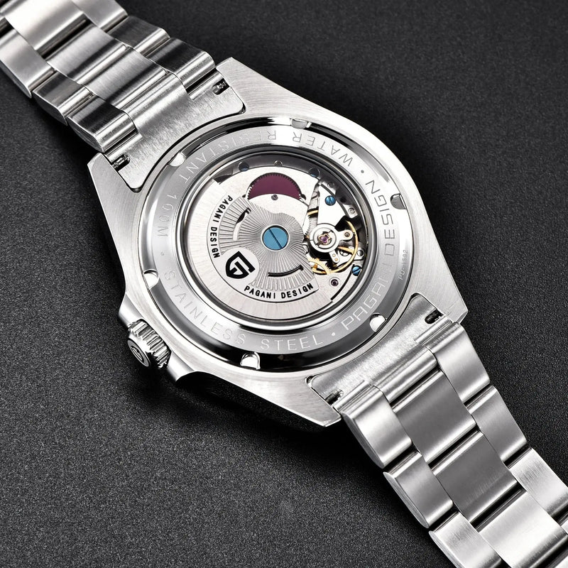 PAGANI DESIGN Vintage 42MM GMT Men's Watch PD1682 Automatic Mechanical Timepiece Sapphire Stainless Steel 100M Waterproof Retro