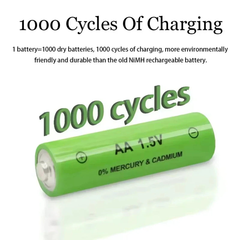 2-40PCS AA Battery 3000mAh Rechargeable Battery 1.5V AA Battery for Clocks Mice Computers Toys So on Toys