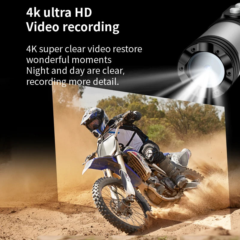 4K Bike Wifi Action Video Sport Mini Camera with Stabilization For Motorcycle Helmet MTB Bicycle Black Box Outdoor Body Cycling