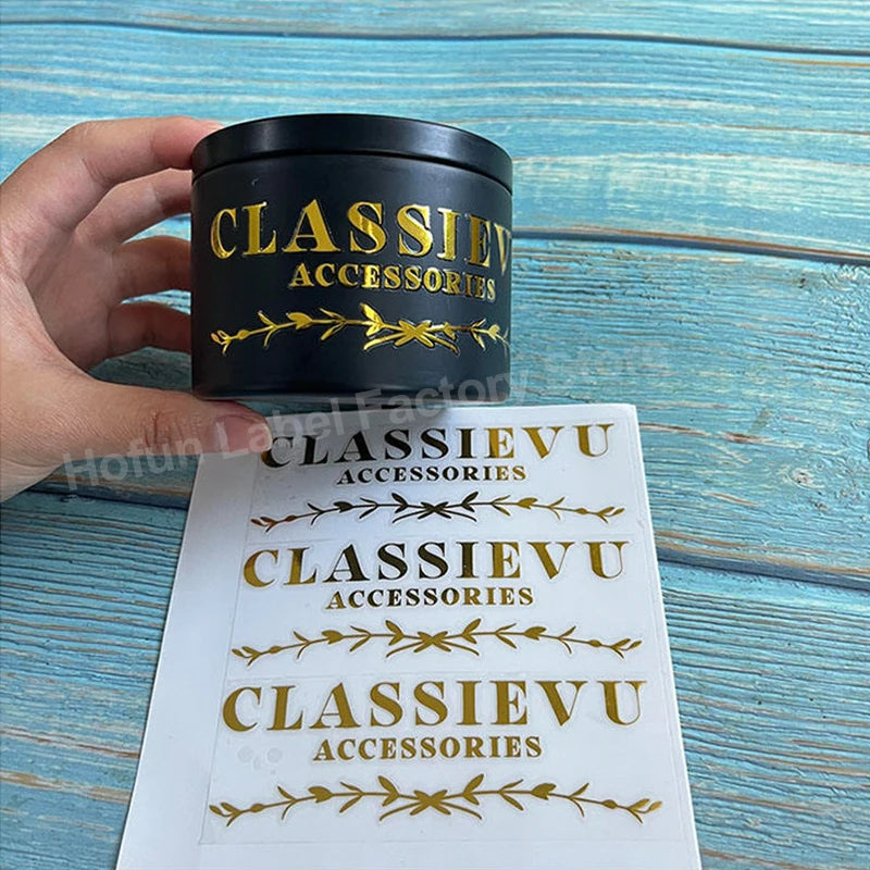 Custom 3D UV Color Print Transfer Gold Sticker Personal - View 4 | SAMAG