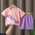 Baby Girl Summer Outfit Set Short Sleeve T-shirt | SAMAG