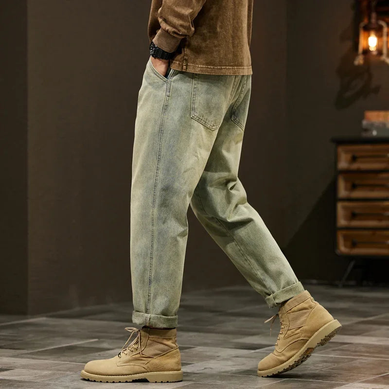 Men's 95% Cotton Jeans Loose Harem Pants Fashion Baggy | SAMAG