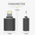 USB 3.0 OTG Adapter for IPhone 14 13 12 11 Pro XS Max XR X 8 Plus 7 6s IPad Lightning Male To USB 3.0 Adapter for IOS 13 Above