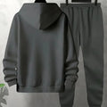 The new men's set for Spring and Autumn features a casual fashionable soft and comfortable 3D letter pattern - View 2 | SAMAG