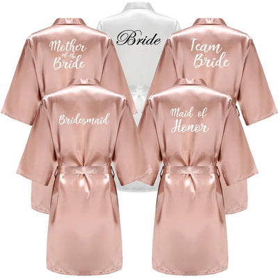 Wedding Bride Bridesmaid Robes for Women Bridal Party | SAMAG