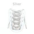 Luxury Faux Leather Shoelaces Gold Silver Flat Rope Shoelace Metal HeadSneakers Casual Shoes Laces 80/100/120/140/160cm 1Pair