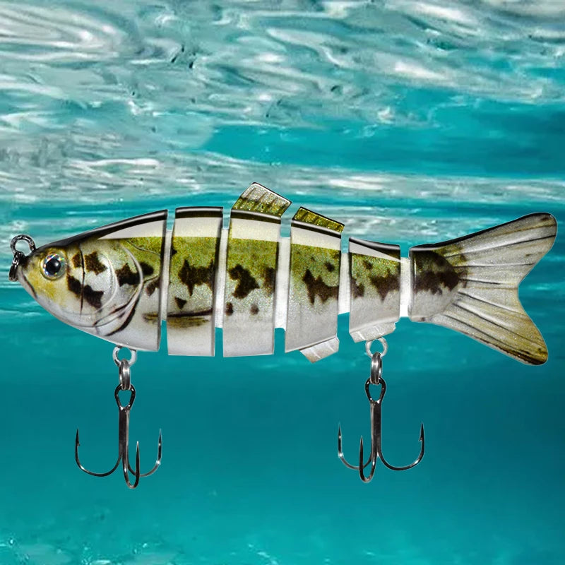 4 Inch 6 Segments Jointed Hard Artificial Fishing Lures | SAMAG