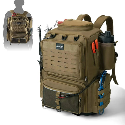 Goture Portable Fishing Bag Waterproof Backpack Double | SAMAG