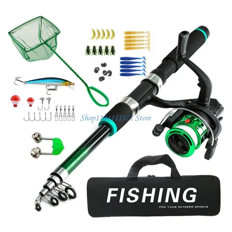 P9FC Beginner Fishing Set Tackles Including Reel | SAMAG