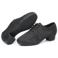 Women Dance Shoes Knitted Teacher Shoes Soft sole Low Heel Latin Training Shoes Ballet Dance Shoes Jazz Ballroom Sneakers Girls