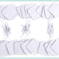 10Pcs 2mm Plug Non-woven Fabric Reusable Self Adhesive Electrode Pads Conductive Gel Pad Body Digital  Massager