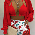 Bathing Suit Shorts Cover Up Summer Three Pieces Swimwear | SAMAG