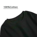 Summer Men's Letter Eclipse Landscape Printed Round Neck T-shirt High End Luxury Neutral 100% Cotton Soft Short Sleeve