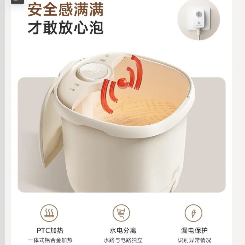 220V Bear Foot Spa Bath Massager with Heating and Constant Temperature Electric Automatic Smart Foot Soaking Tub WCL