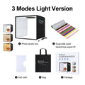 PULUZ 25cm Folding Portable High 97 CRI Ring LED Light Photo Lighting Studio Shooting Tent Box with 12 Colors Backdrops