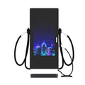 Electric Car Charger Station Commercial Solar Powered DC Fast EV Charger with Advertising Screen Custom