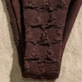 Sexy Coffee Wrinkled String Halter Bikinis Sets Two | SAMAG