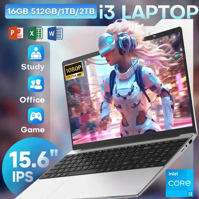 15.6 inch Intel Notebook PC Ultra Slim Laptop Core I3 | SAMAG