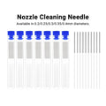 10Pcs Cleaning Needles 0.2/0.25/0.3/0.35/0.4mm Stainless Steel Cleaning Drill Tools for 3d Printer Hotend Nozzle Cleaning Parts
