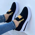 Women's Sneakers Platform Shoes Side Zipper M Printed Women Vulcanized Shoes Lightweight Casual Shoe Plus Size 43 Women Shoes