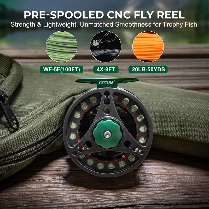 Goture Fly Fishing Kit - 5/6 Weight Rod Reel Combo | SAMAG