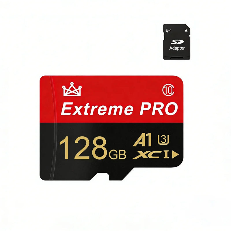 High-Speed V30 A2 4K SD Card 512GB 256GB 128GB Memory Card 64GB Micro TF SD Adapter for Xiaomi Smartphone/Tablet/PC Cross-Use