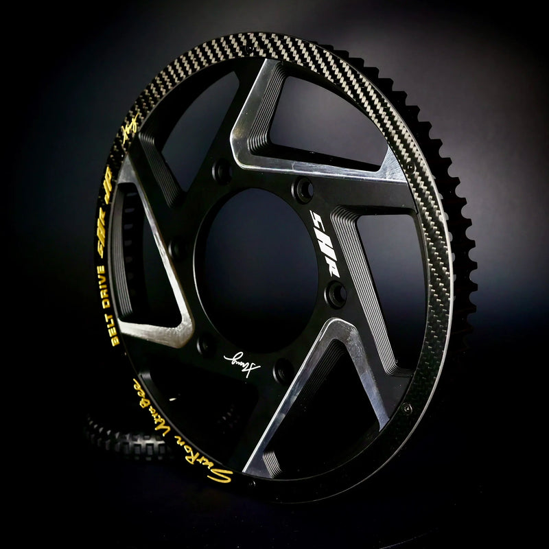 Second-tier chain drive modification to second-tier belt drive Electric Motorcycle Drive Belts Transmission BeltFor Surron Ultra