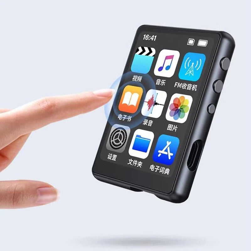MP3 MP4 Player Full Touch Screen Lossless Music Player Bluetooth-Compatible HiFi MP4 Walkman w/ Speaker FM/E-Book/Recorder