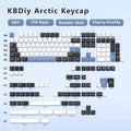KBDiy GMK Blue Samurai Keycap Cherry Profile Double Shot PBT ISO Keycaps For Gamer Mechanical Keyboard Kit Gaming Point Key Cap