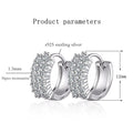 KNOBSPIN GRA Certified Moissanite Hoop Earrings for Women s925 Sterling Silver Wedding Huggie Earrings Party Jewelry Wholesale