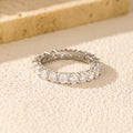 MODIAN Dazzling D Color Moissanite Eternity Band Rings 925 Sterling Silver Luxury Stackable Fashion Ring For Women Fine Jewelry