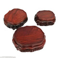 Redwood Miniature Model Sculpture Decoration Pedestal Flowerpot Plant Decoration Base Flowerpot Vase Display Base