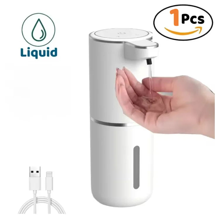USB Rechargeable Automatic Foaming Soap Dispenser, Touchless Sensor Foam Dispenser 320ml Wall Mount Gift for Home Kitchen
