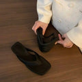 2026 Women's Wedges Heel Flip Flop Shoes Summer  Women Fashion Clip Toe Slippers Casual Comfort Beach Vacation Slides Shoe