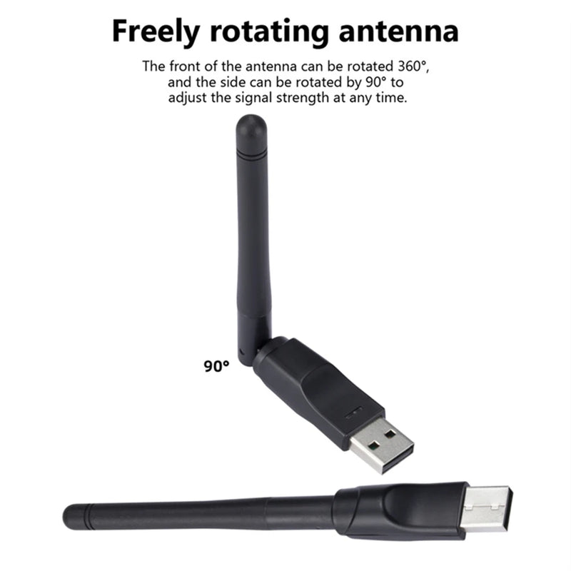 150Mbps MT7601 Wireless Network Card Mini USB WiFi Adapter LAN Wi - Fi Receiver Dongle Antenna 802.11 - Visuel 5 | SAMAG