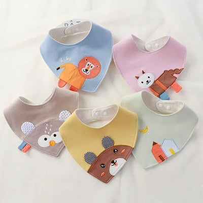 Cartoon Baby Bibs Soft Newborn Feeding Towel Cotton | SAMAG