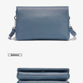 Zency New Soft Plain Color Leather Bag Multiple Pockets Women's Bag Genuine Leather Shoulder Crossbody Versatile Commuting Bag