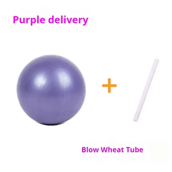 25cm Explosion Proof PVC Mini Yoga Ball Anti-Burst Straw Pilates Ball Small Fitness Training Pose Ball Portable Soft Exercise Ba
