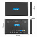 EM713 Mini 7 Inch Industrial Screen HD 1024x600 HDMI-compatible Monitor TFT Panel Metal Housing With VGA AV DC BNC Input 5V/1A