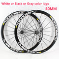 Newest 700C 40mm Road bike 6061 Aluminum alloy bicycle wheelset clincher rim Thru Axle center lock Disc brake hub for 8/9/10/11S