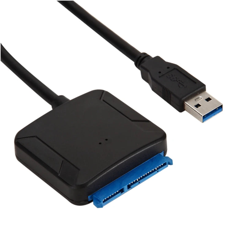 USB 3.0 to SATA Cable SATA III Hard Drive Adapter Converter for 2.5" 3.5" SSD HDD Hard Drive Disk with 12V/2A Power Adapter