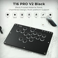 Haute42 T16 Black Stickless Hitbox Controller Leverless Arcade Fightstick For PC/PS4/PS5/Switch Fighting Game Hitbox Leverless