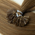 U Tip Fusion Hair Extensions Blonde Natural Real Human Hair Extensions 1.5cm Keratin Hair Capsules 50pcs 30g 40g 50g 12-24inch
