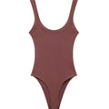 Women's Skinny Ribbed Bodysuits O Neck Straps Snap-Button Sexy Fashion Female Playsuits Comfortable Stretchy Clothing