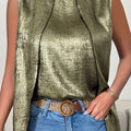 Golden Women's plus size shirt summer chic elegant casual - View 4 | SAMAG