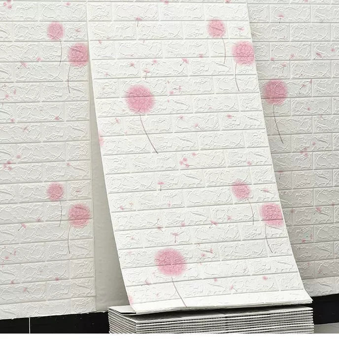 3D Waterproof Wall Sticker Soft Foam Brick Pattern DIY Wall Home Children's Room Bedroom Warm Decoration Wallpaper